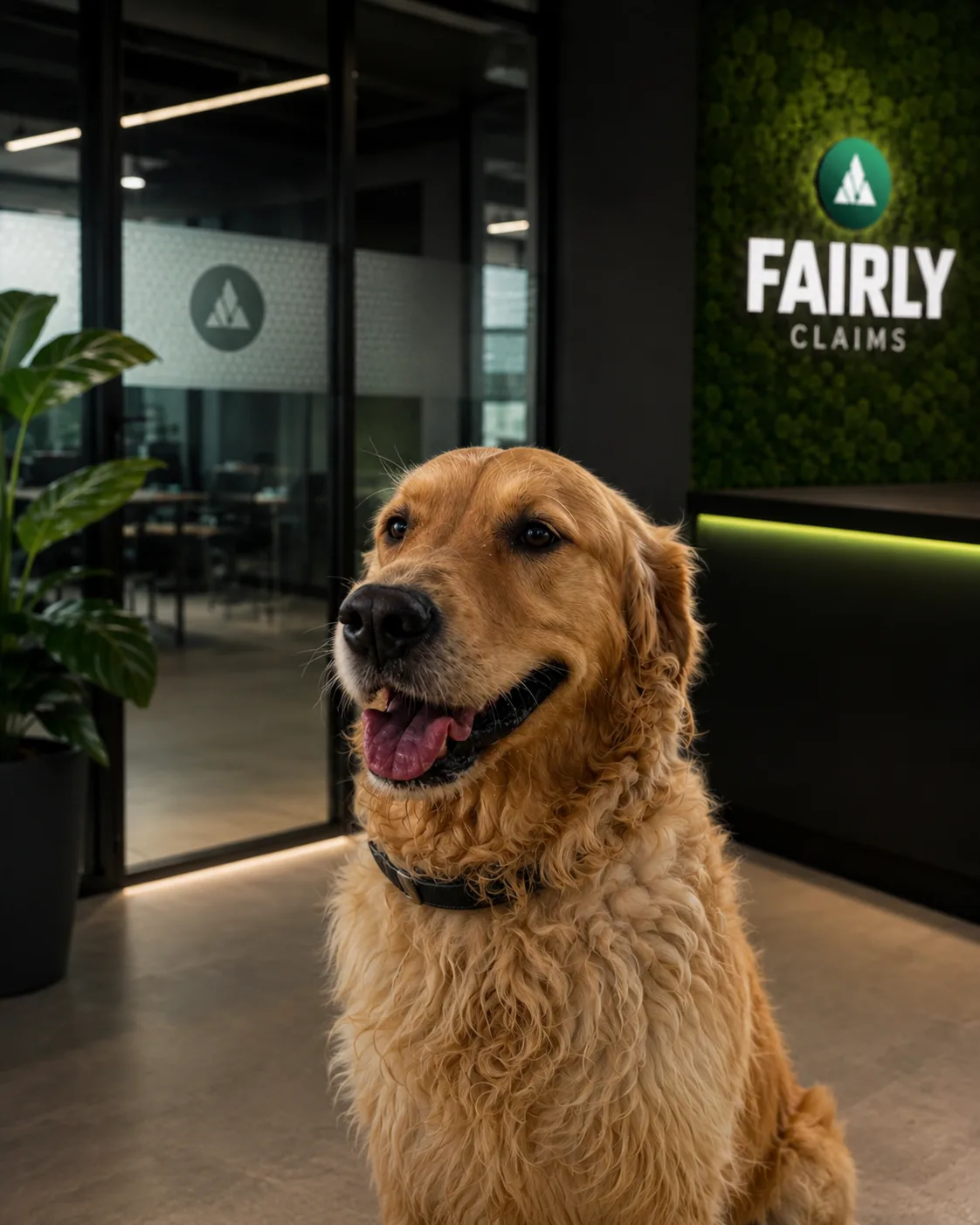 Frieda, Bürohund von Fairly Claims