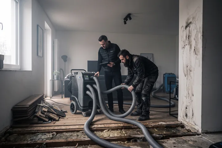 Prüfung einer technischen Trocknung nach einem Wasserschaden